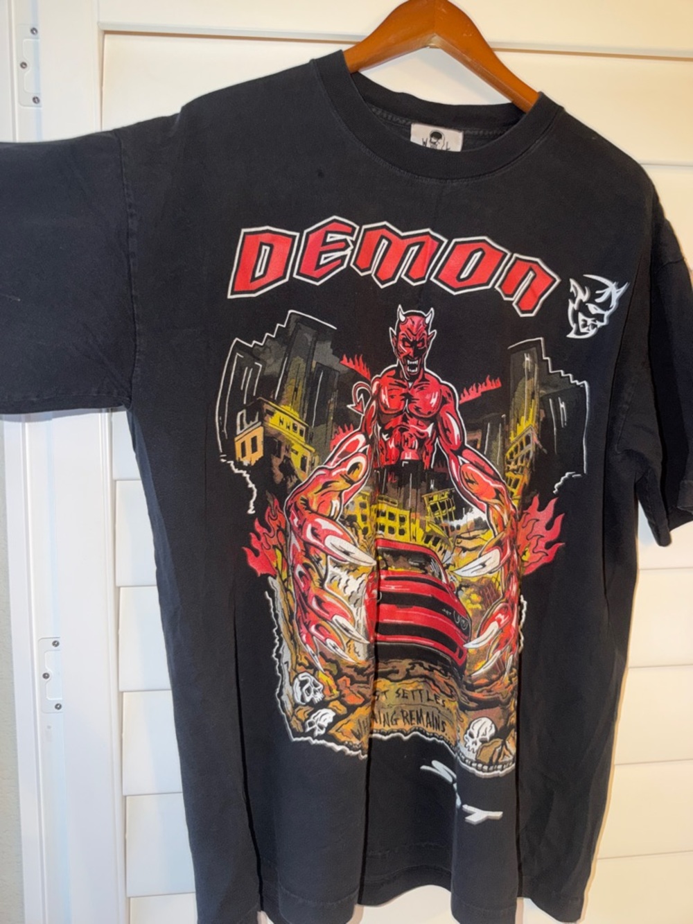 Demon Graphic Short-Sleeve Tee - Black